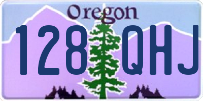 OR license plate 128QHJ