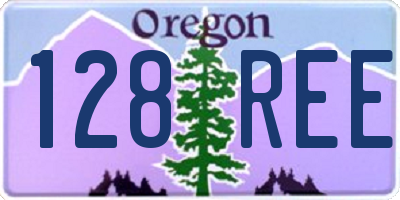 OR license plate 128REE