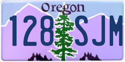 OR license plate 128SJM