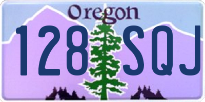 OR license plate 128SQJ
