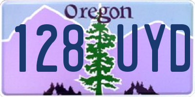 OR license plate 128UYD