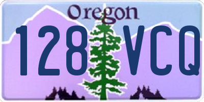 OR license plate 128VCQ