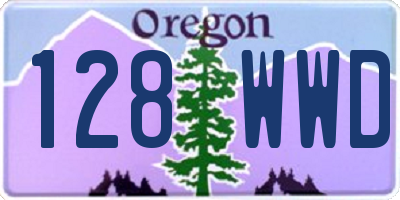 OR license plate 128WWD