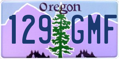 OR license plate 129GMF