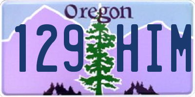 OR license plate 129HIM