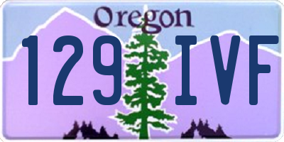 OR license plate 129IVF