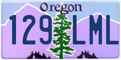 OR license plate 129LML