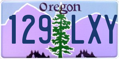 OR license plate 129LXY