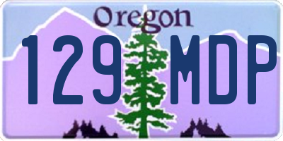 OR license plate 129MDP