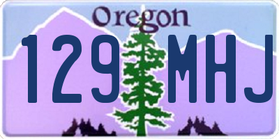 OR license plate 129MHJ