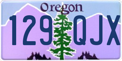 OR license plate 129QJX