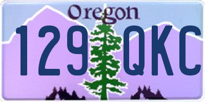 OR license plate 129QKC