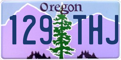 OR license plate 129THJ