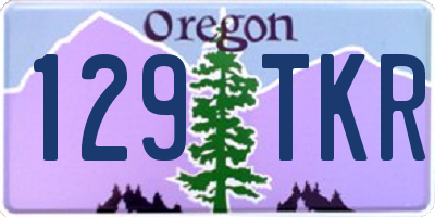 OR license plate 129TKR