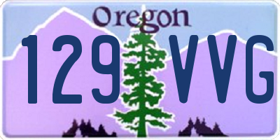 OR license plate 129VVG