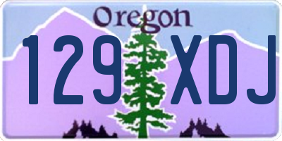 OR license plate 129XDJ