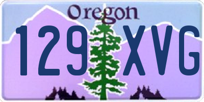 OR license plate 129XVG
