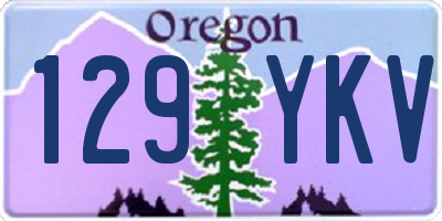 OR license plate 129YKV