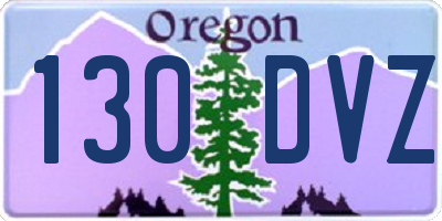 OR license plate 130DVZ