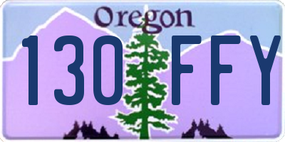 OR license plate 130FFY