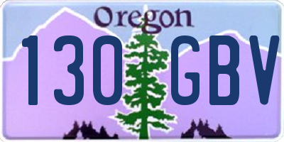 OR license plate 130GBV