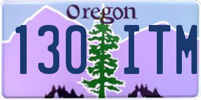 OR license plate 130ITM