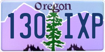 OR license plate 130IXP