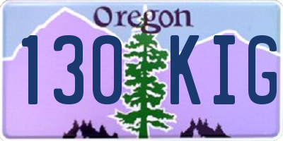 OR license plate 130KIG