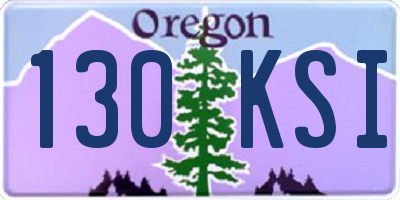 OR license plate 130KSI