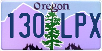 OR license plate 130LPX