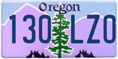 OR license plate 130LZO