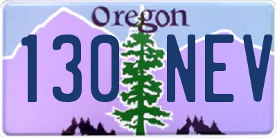 OR license plate 130NEV
