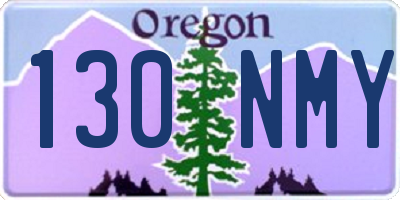 OR license plate 130NMY