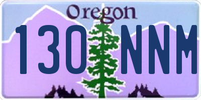OR license plate 130NNM