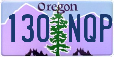 OR license plate 130NQP