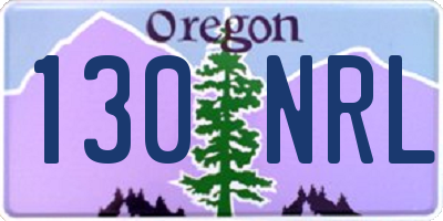 OR license plate 130NRL