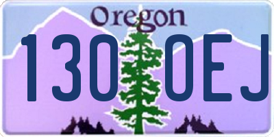 OR license plate 130OEJ