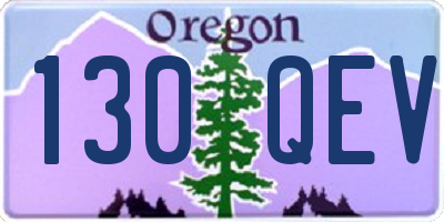 OR license plate 130QEV