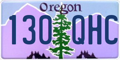 OR license plate 130QHC