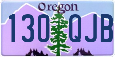 OR license plate 130QJB