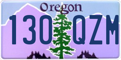 OR license plate 130QZM