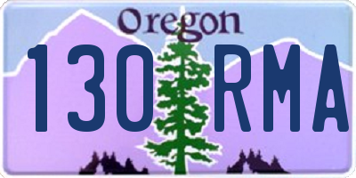 OR license plate 130RMA