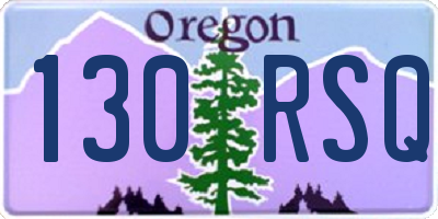 OR license plate 130RSQ