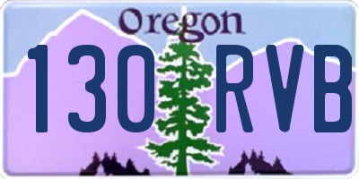 OR license plate 130RVB