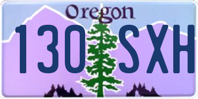 OR license plate 130SXH