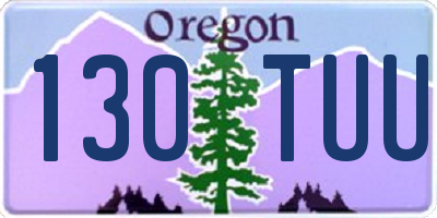 OR license plate 130TUU