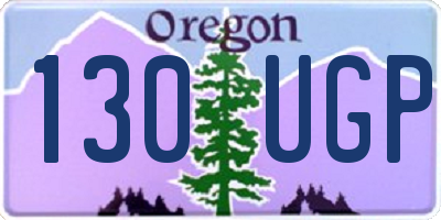 OR license plate 130UGP