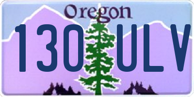 OR license plate 130ULV