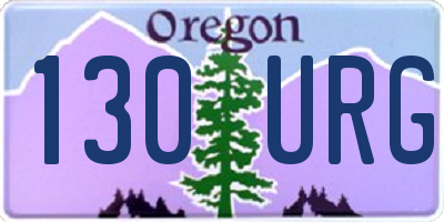 OR license plate 130URG