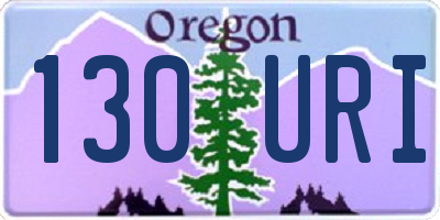 OR license plate 130URI